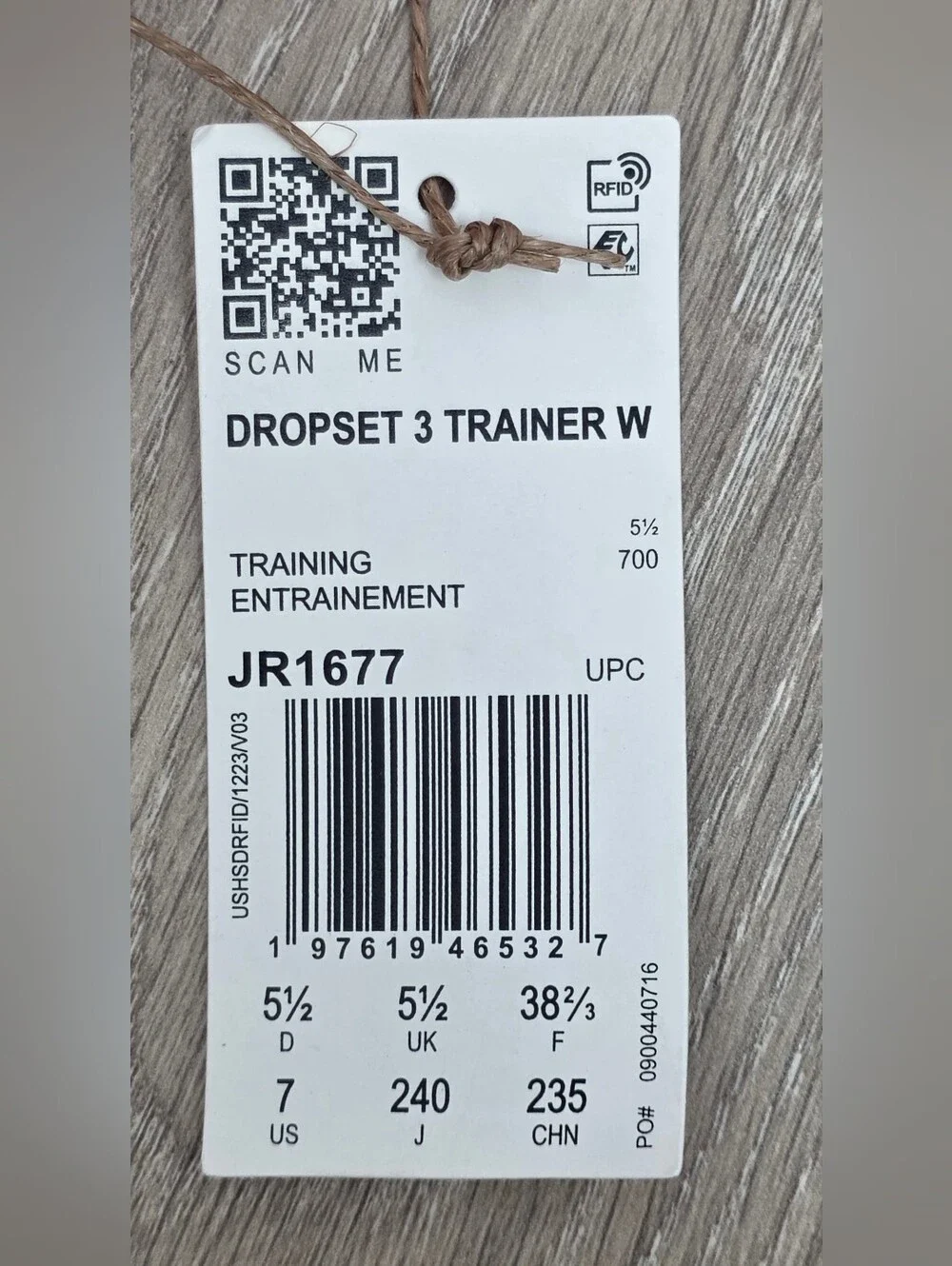 adidas Dropset 3 CrossFit Training Workout Gym Shoes JR1677 Women's Size 7 NWT